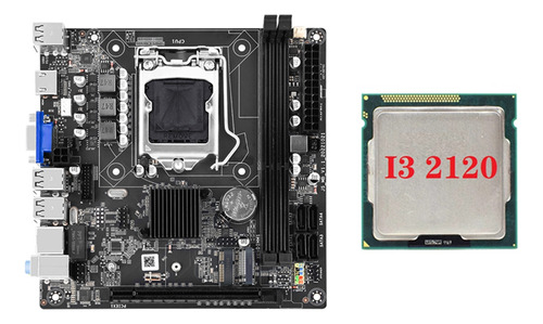 Placa Base H61s (h61) +cpu I3 2120 Lga1155 2xddr3 Ram Slot S