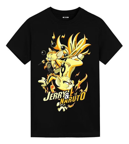 Camiseta Manga Corta De Algodón Tom Naruto Immortal Mode