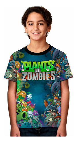 Camisetas De Plantas Vs Zombies Niños Niñas Adultos 