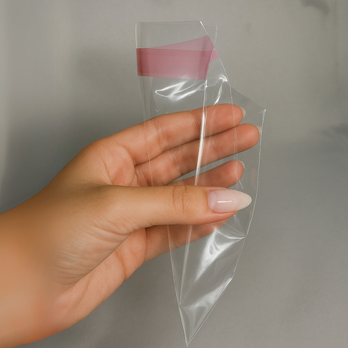 1000un Saco Transparente Brilhoso Com Aba Adesiva 10x15 Bopp