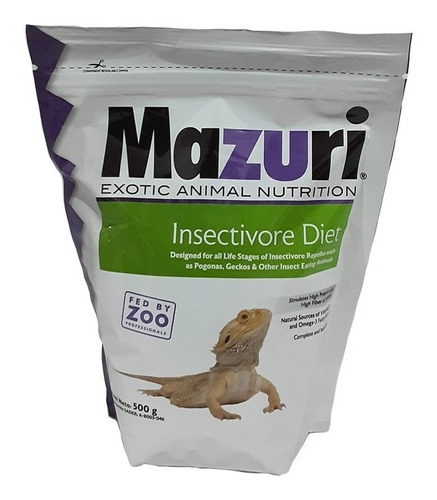 Mazuri Insectivore Diet Alimento Para Insectivoros 500 Grs