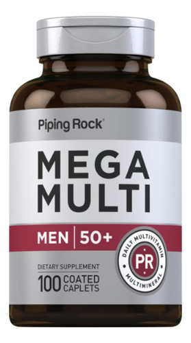 Mega Multiple Vitaminas Para Hombres 50+ 100 Cap. U S A