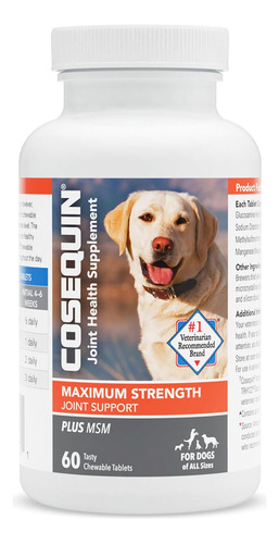 Nutramax Cosequin Glucosamina Condroitina Msm Perros 60 Cap