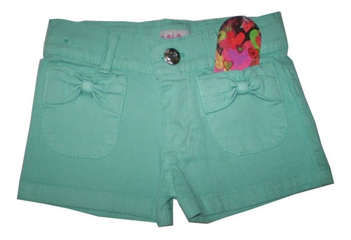 Short Gabardina Elastico Regulable En 3 Talles Bebe Nena