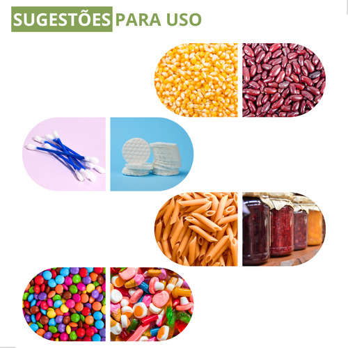 Kit 2 Potes Herméticos Vidro Tampa Bambu 800ml Mantimentos