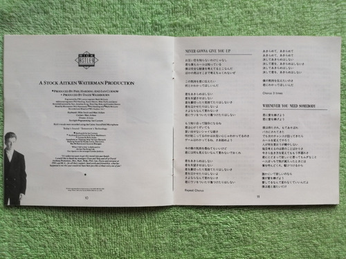Eam Cd Rick Astley Whenever You Need Somebody 1987 Japones (Usado)