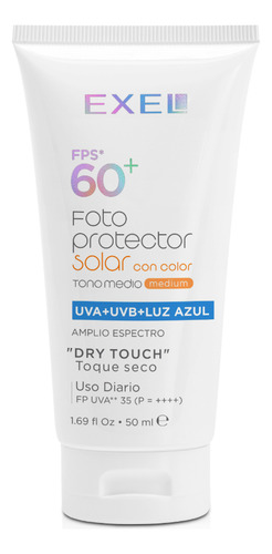 Fotoprotector Solar Fps 60 Uva + Uvb + Luz Azul - Medio 50ml