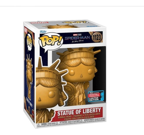 Funko Spider-man #1123 Statue Of Liberty Ny Comic Con Limite