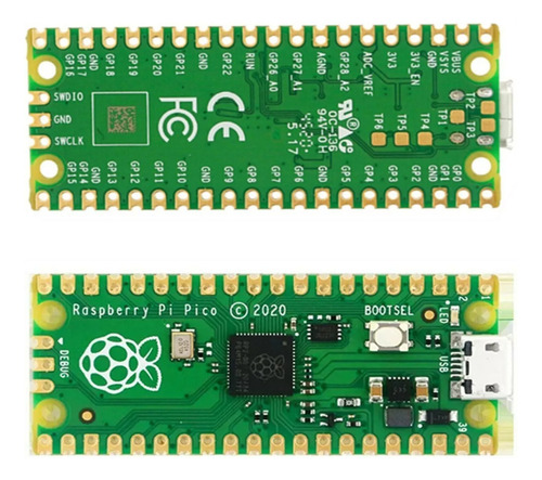Raspberry Pi Pico Rp2040 Dual Core Arm Cortex M0 Rgh
