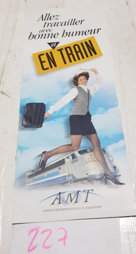 Publicidad De Tren En Frances Volante 