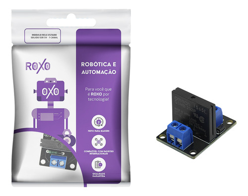 Módulo Relé De Estado Sólido Ssr 5v 2a 1 Canal - Roxo