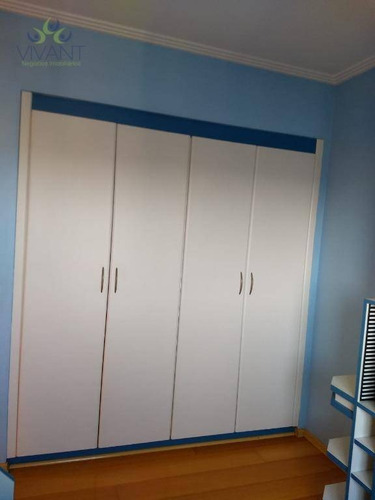 Apartamento Todo Planejado Com 3 Dormitórios E 2 Vagas À Venda Por R$ 750.000 - Centro - Suzano/sp - Ap0370