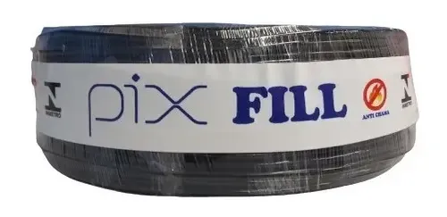 Fio Elétrico Cabo Flexível 2,5mm Rolo 100 Metros 750 Pixfill Cobertura Preto
