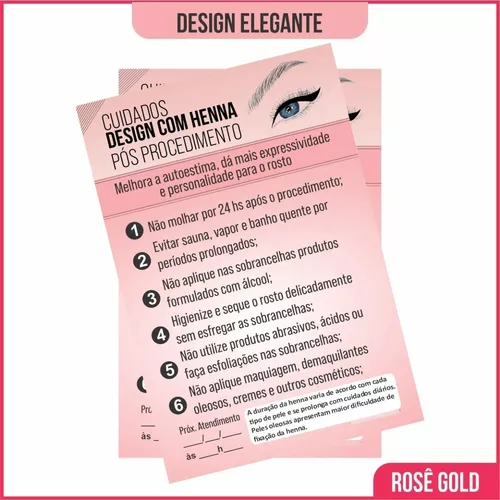 Bloco de Anamnese - Design de Sobrancelhas (Modelo 01)