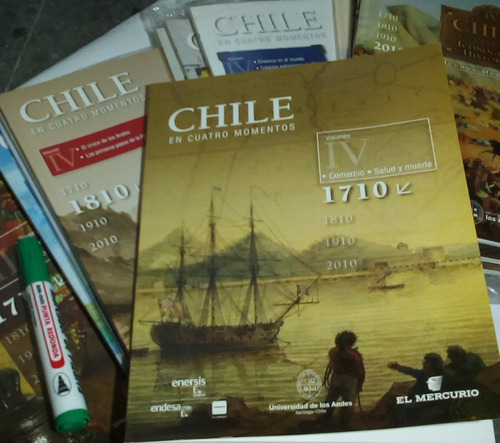 Chile En Cuatro Momentos. 16 Fascículos. Colección Completa.
