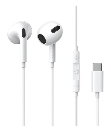 Audífonos Cable Baseus Encok C17 Con Micrófono Usb-c Blanco