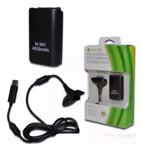 Paquete 10 Piezas Kit Carga Y Juega Para Control Xbox 360