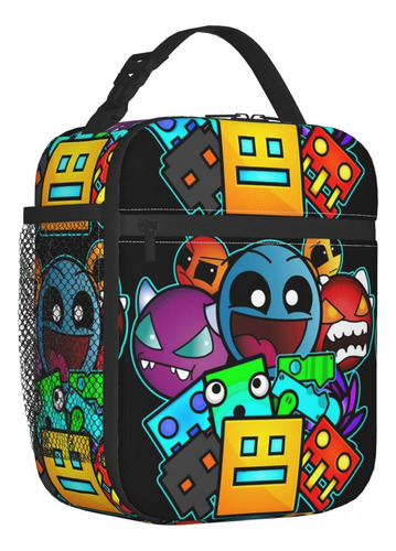 Bolsas Aislantes Geometry Cube Gaming Dash Old School.
