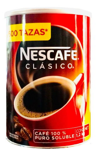Cafe Soluble Nescafe Clasico 1.2 Kg Rinde 600 Tazas