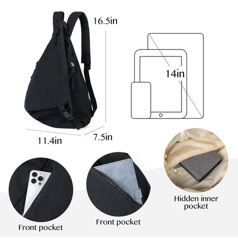 Ecosmile Mochila De Lona Para Mujer Mochila De Viaje Para