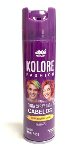 Tinta Temporária Colorida Spray Cabelo Maluco Colorido 150ml Cor Roxo
