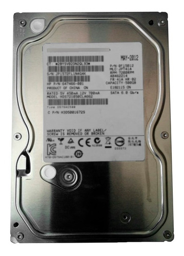 Imagen 2 de 3 de Disco Rigido Hitachi Mecanico Sata Hdd 500gb 7200rpm Pc