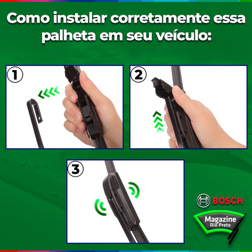 Kit Palheta Limpador Parabrisa Tucson 2018 Até 2022 Bosch