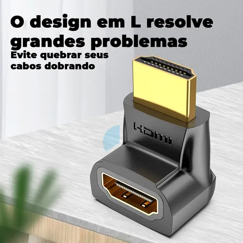 Adaptador Hdmi De 270 Grados En L Macho X Hembra 1.4 Vention