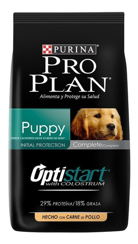 Imagen 1 de 3 de Alimento Pro Plan OptiStart Puppy para perro cachorro de raza mediana sabor pollo/arroz en bolsa de 20.4kg