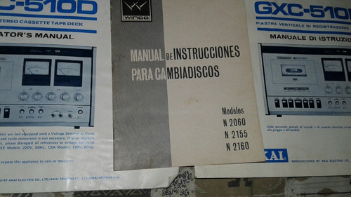 Imagen 6 de 7 de Manuales De Uso Sintoamplificador Sansui Akai Winco 7 Mares