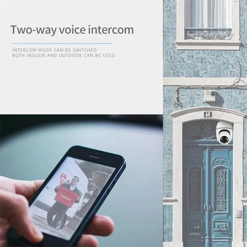Cámara De Seguridad Inteligente Con Wifi Y Visión Nocturna Blanco