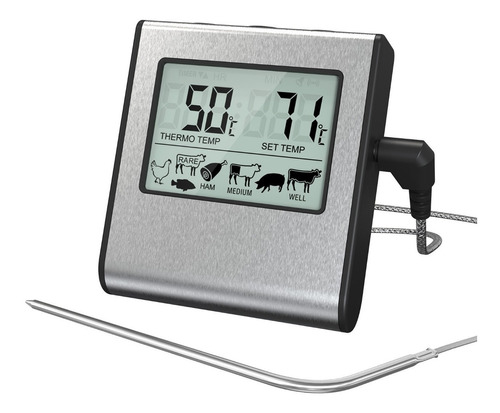 Termometro Digital Cocina Con Sonda Carnes Premium 