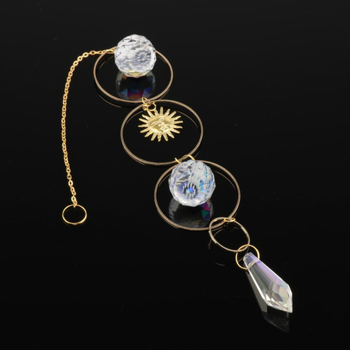 Colgante De Cadena Con Cuentas 2x Colgantes De Cristal Para