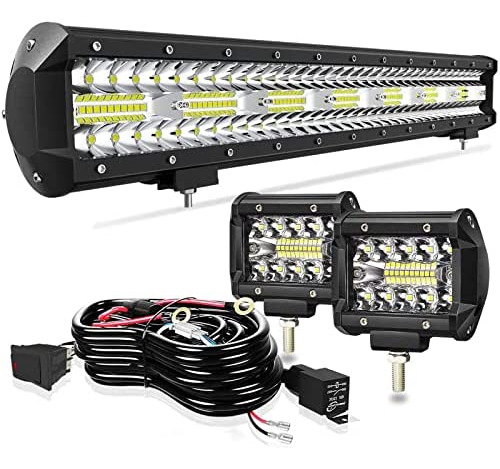 Barra Led Tiltop 20 Pulgadas 420 W Triple Fila Spot Flood Co