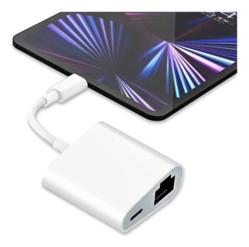 Adaptador Ethernet Lightning Rj45 Compativel iPhone Rede