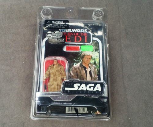 Han Solo In Trench Coat The Saga Colletion Star Wars Hasbro