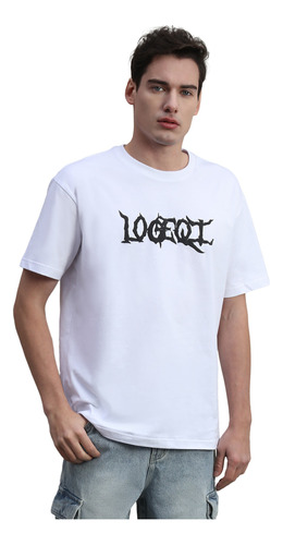 Logeqi® Hombres Camiseta Con Estampado De Paloma Y Letras
