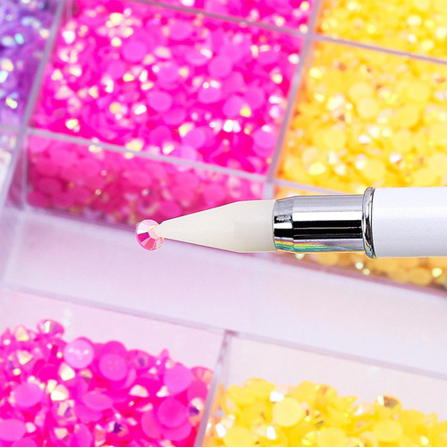 5000x Nail Art Flat Back Nail 20 Rejillas 25cmx10cm