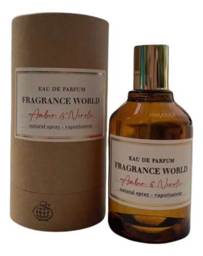 Fragrance World Amber & Neroli Edp 80ml Unisex Volumen De La Unidad 80 Ml