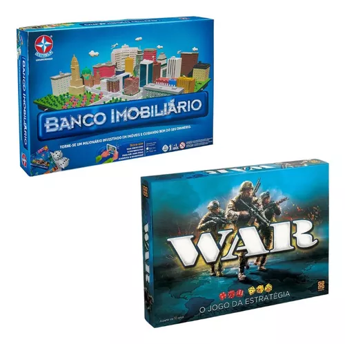 Banco Imobiliario Jogo Tabuleiro Estrategia 4 Jogador Basico