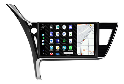 Multimidia Corolla 18/19 9p Octacore Carplay 256gb Tpros 360