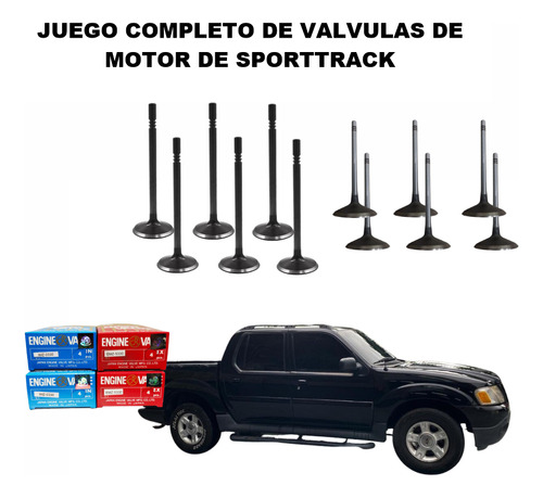 Juego Valvulas Motor Ranger 4.0 V6 12v 03-04 3 Y 4 Cadenas