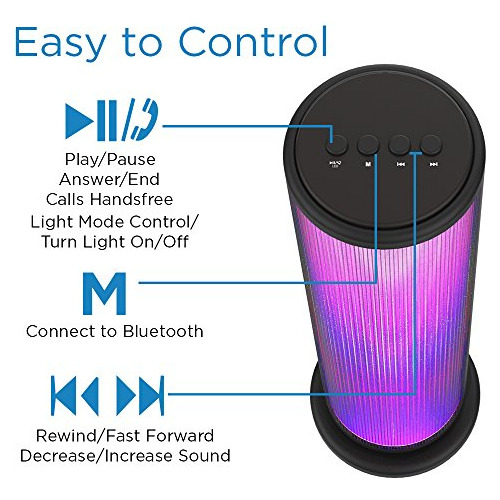Altavoz Led Bluetooth + Aduro + Cambio De Color