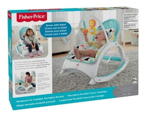 Silla Mecedora Portatil Crece Conmigo Fisher Price Para Bebe