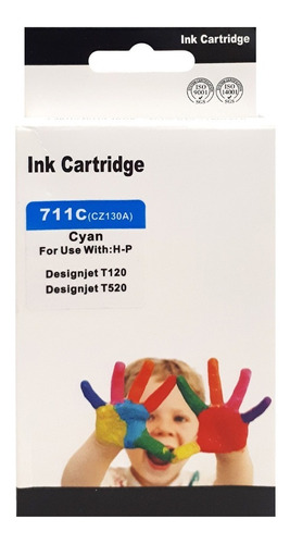 Cartucho Maxcolor Ink-130a 711c Cyan Compatible Hp Febo