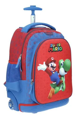 Mochilas escolares de mario bros con ruedas hotsell