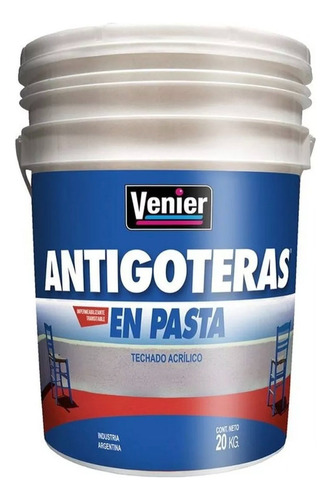 Membrana En Pasta Antigoteras Impermeabilizante Venier 20 Kg