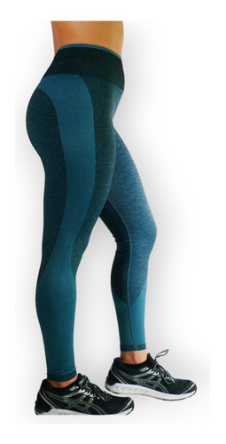 Calzas Deportivas Mujer Pink Leggings Gym Turquoise