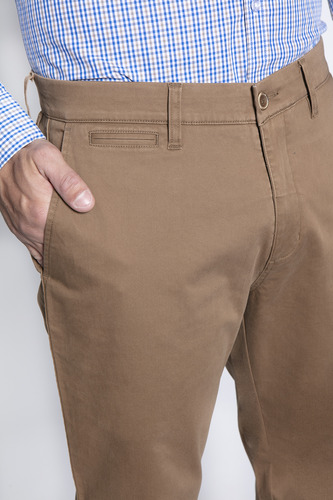 Pantalon Twill Without Pleats L/31 Marrón Fw2024 Ferouch