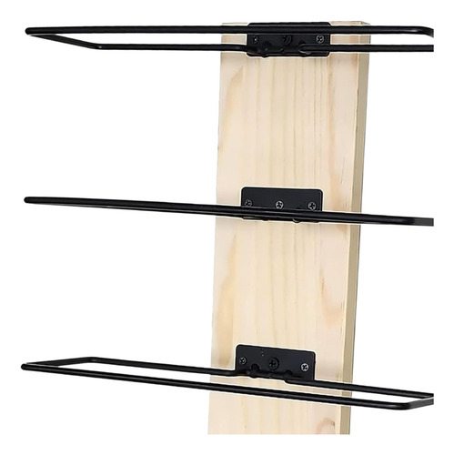 Estante Para Vino De Montaje En Pared Con Color Madera